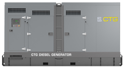 Дизельный генератор CTG 330D в кожухе с АВР
