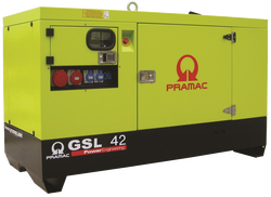 Дизельный генератор Pramac GSL 42 D в кожухе с АВР