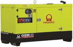 Дизельный генератор Pramac GSW 45 P в кожухе с АВР