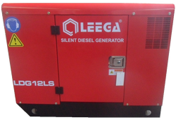 Дизельный генератор АМПЕРОС LDG12 LS в кожухе с АВР